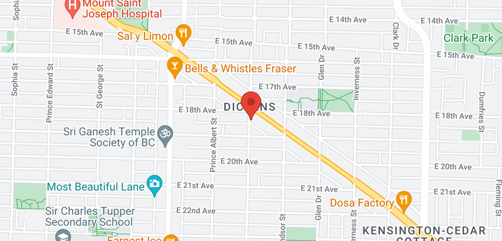 map of 201 3420 ST. CATHERINES STREET